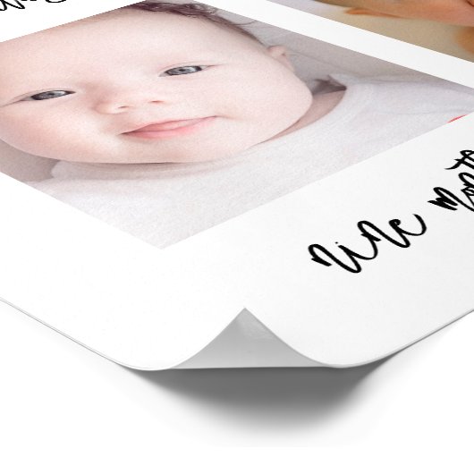 Poster Contemporain Mon 1ère année Anniversaire (Coin)