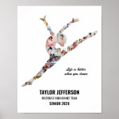 Poster Contemporary Dance Personalized Photo Collage (Devant)