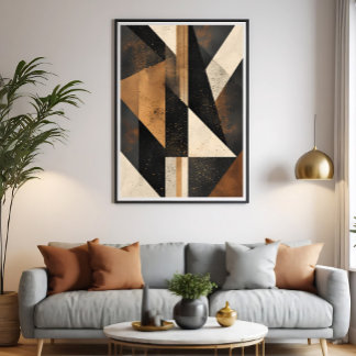 Poster Contemporary Geometric Harmony