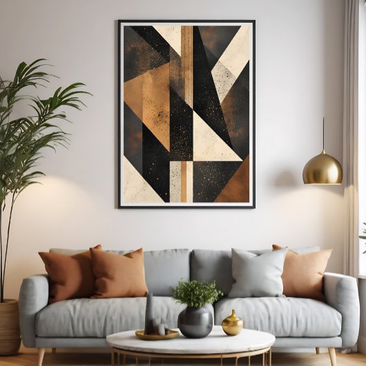 Poster Contemporary Geometric Harmony