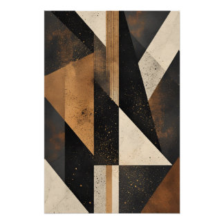 Poster Contemporary Geometric Harmony