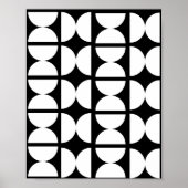 Poster Contemporary Mid-Century Modern Geometric (Devant)