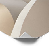 Poster Contemporary Stylish Beige Abstract Art (Coin)