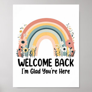 Poster Content de Vous Revoir Je Suis Heureux Que Vous So