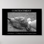 Poster Contentement (Devant)