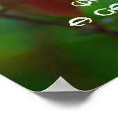 Poster Contentement des jardins - proverbe chinois (Coin)