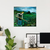 POSTER CONTENU FILLE DE CAMPAGNE (Bureau à domicile)