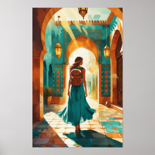 Poster Contenu générateur Voyageur en solo au Maroc