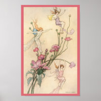 Contes de fées vintage, trois esprits remplis de j
