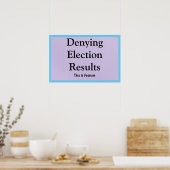 Poster Contester les résultats des élections (Cuisine)