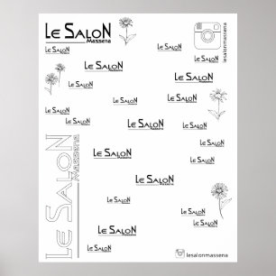 Poster Contexte Photo Instagram Le Salon Massena