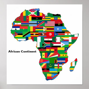 Poster Continent africain