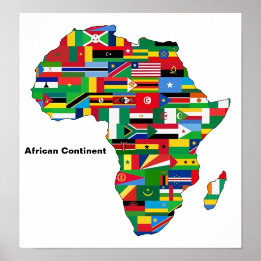 Poster Continent africain (Devant)