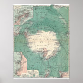 Poster Continent Antarctique (Devant)