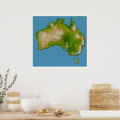 Poster Continent australien (Cuisine)
