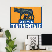 Poster Continentale_Vintage voyage rom (Bureau à domicile)