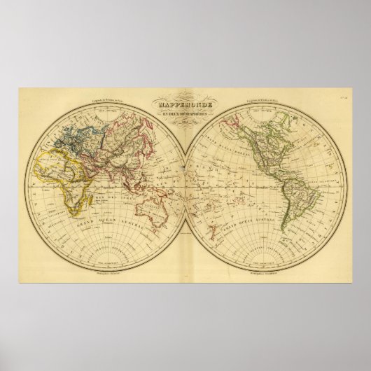 Poster Continents (Devant)