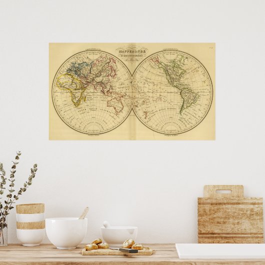 Poster Continents (Cuisine)