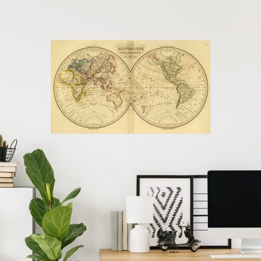 Poster Continents (Bureau à domicile)