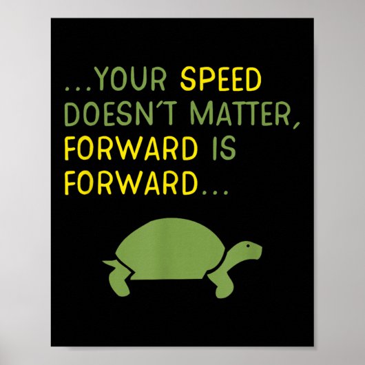 Poster Continuer à avancer - Motivation positive (Devant)