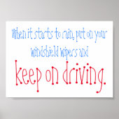 Poster Continuer à conduire mini devis (Devant)