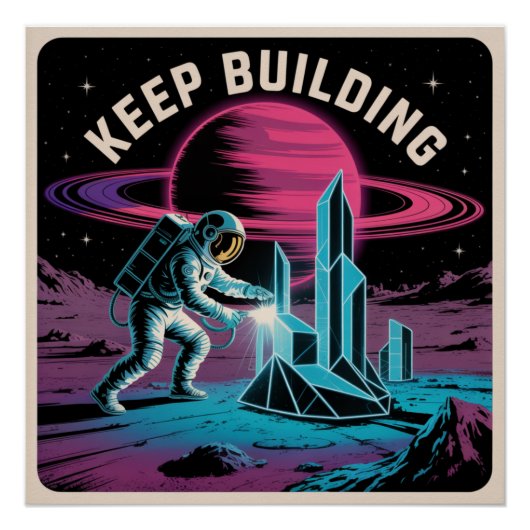 Poster Continuer à Construire (Devant)