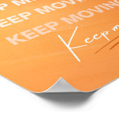 Poster Continuer à déplacer la soumission de motivation o (Coin)