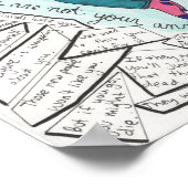 Poster Continuer à persister (anxiété) 11x14 (Coin)