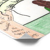 Poster Continuer à persister (dépression) 11x14 (Coin)