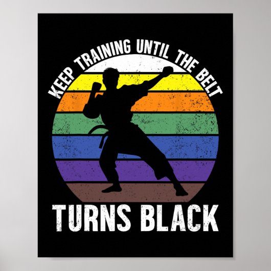 Poster Continuer L'Entraînement Jusqu'À Ce Que La Ceintur (Devant)