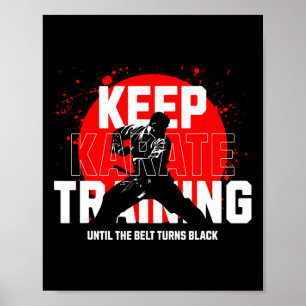 Poster Continuer L'Entraînement Jusqu'À Ce Que La Ceintur