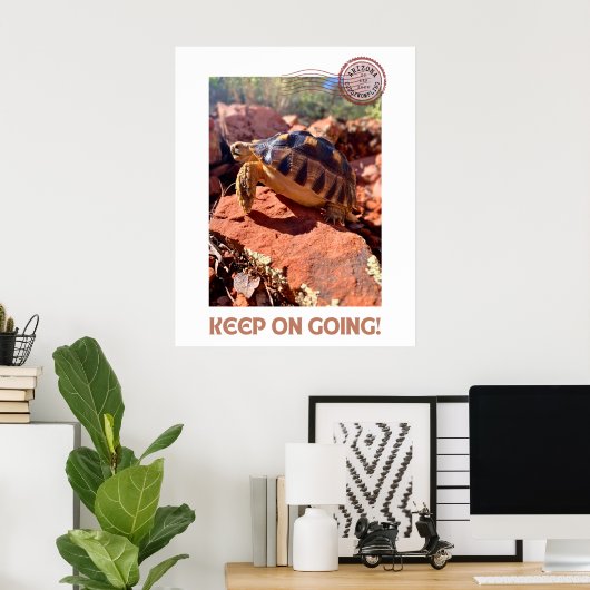Poster Continuez à aller Inspirational coddiwompling tort (Bureau à domicile)