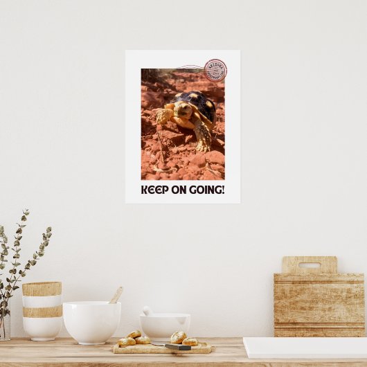 Poster Continuez à aller Inspirational Coddiwompling Turt (Cuisine)