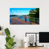 Poster "Continuez à avancer" (Bureau à domicile)