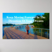 Poster "Continuez à avancer" (Devant)