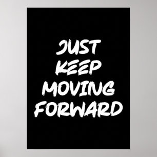 Poster Continuez À Avancer, Gym, Hustle, Succès