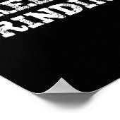 Poster Continuez à broyer l'inspiration motivationnelle d (Coin)