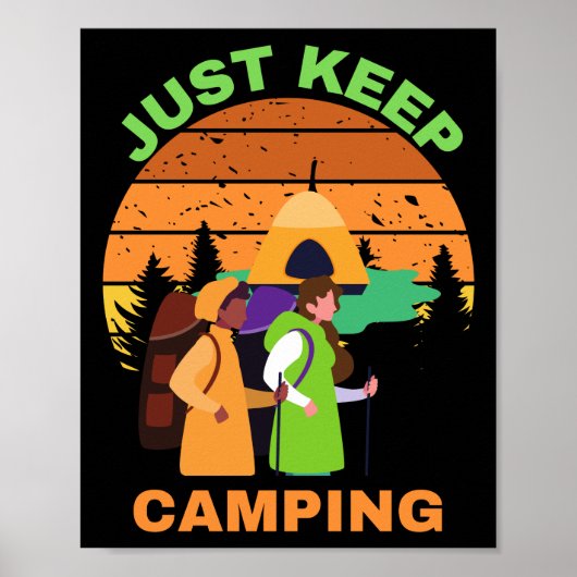 POSTER CONTINUEZ À CAMPER (Devant)