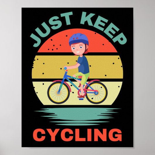 POSTER CONTINUEZ À FAIRE DU VÉLO (Devant)
