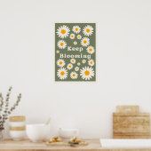 Poster Continuez à fleurir. Inspiration (Cuisine)