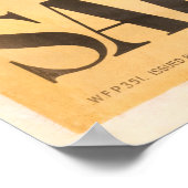 Poster Continuez À Sauver. Réimpression de l'affiche brit (Coin)