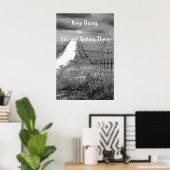 Poster Continuez à se rétablir (Bureau à domicile)