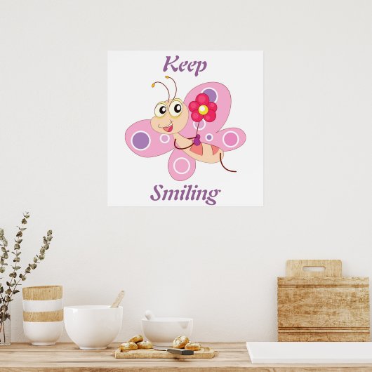 POSTER CONTINUEZ À SOURIR (Cuisine)