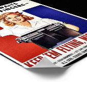 Poster Continuez À Voler, Mlle U.S.A. (Coin)