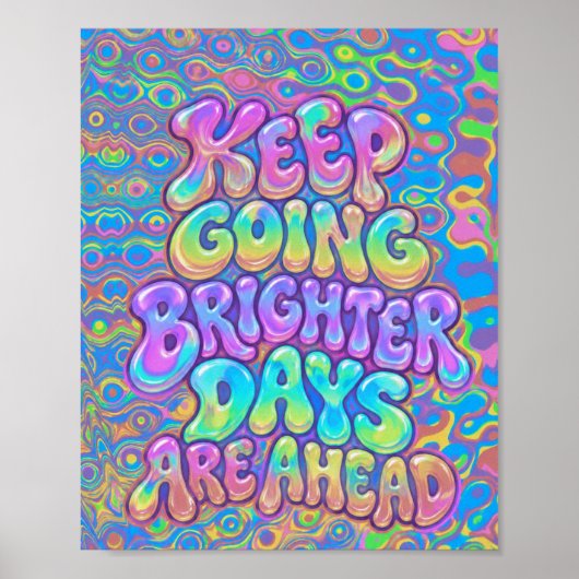 Poster Continuez, des jours meilleurs sont devant | Psych (Devant)
