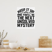 Poster Continuez et vous serez le prochain mystère non ré (Cuisine)
