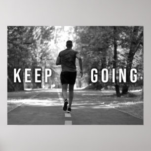 Poster Continuez - Fitness, Runner Motivational