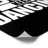 Poster Continuez Juste À Danser Chemise Cool Pour Danser (Coin)