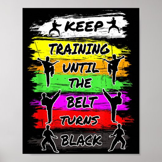 Poster Continuez l'entraînement jusqu'à ce que la ceintur (Devant)
