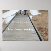 Poster Continuez simplement à avancer (Devant)